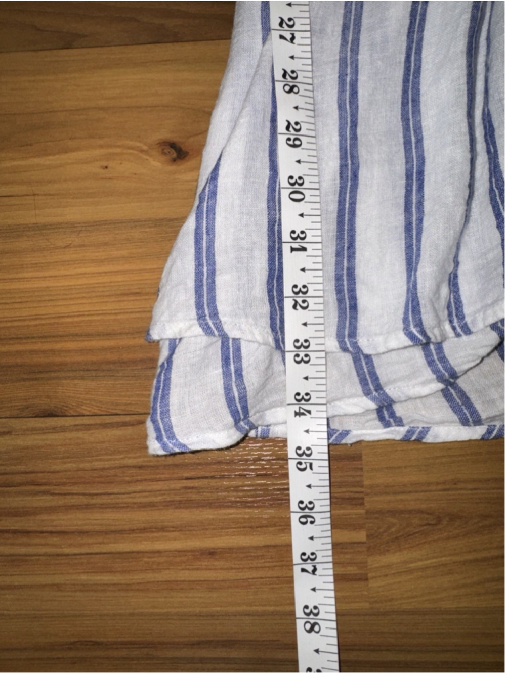 Rails Jasmine Stripe Smoked Waist Mini Dress Blue White Coastal Boho Resort XS - Picture 10 of 11